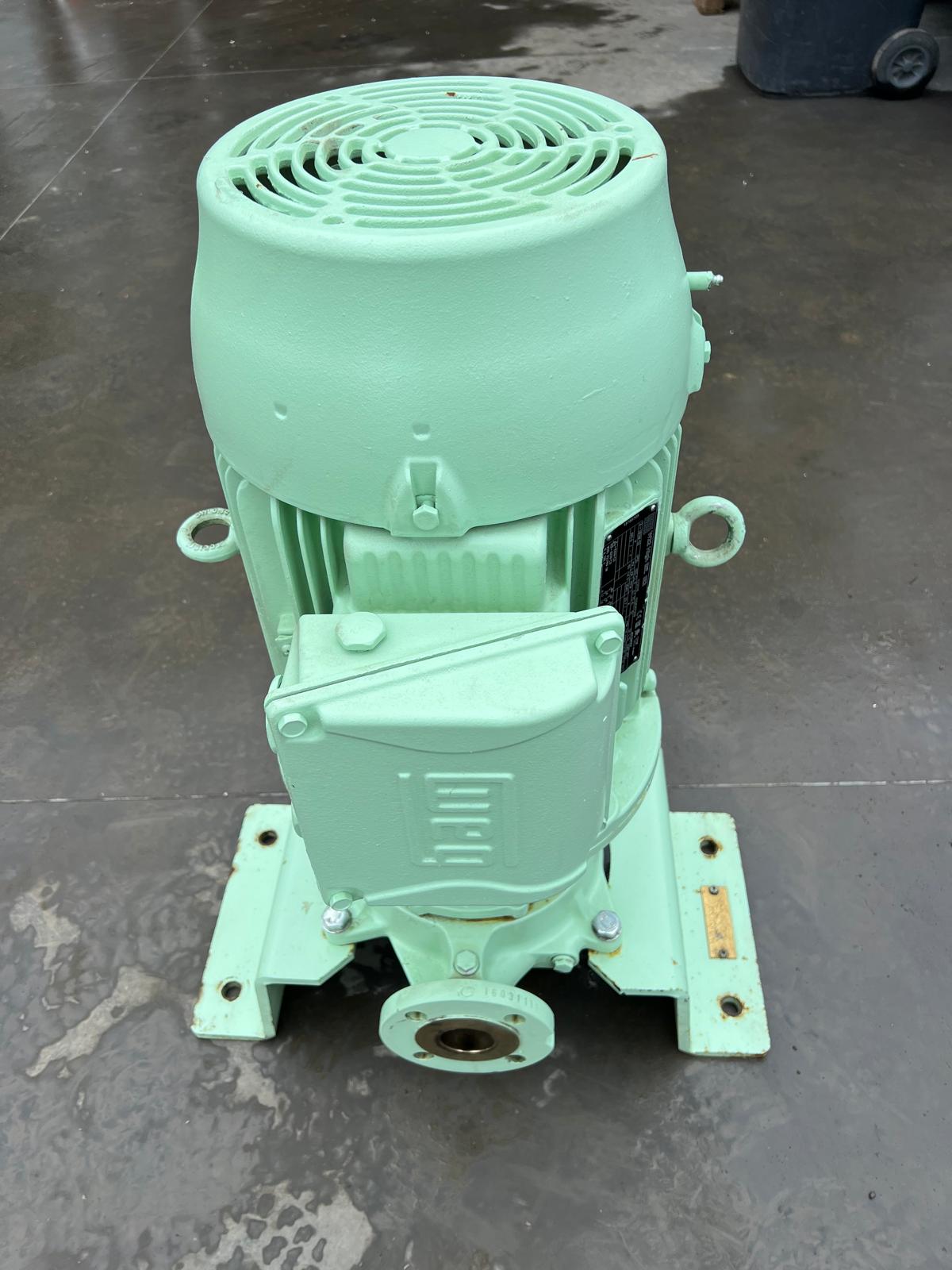 Pompa de apă centrifugală verticală Wärtsilä N140-2001K cu motor WEG W22 IE2 – 10,2 kW